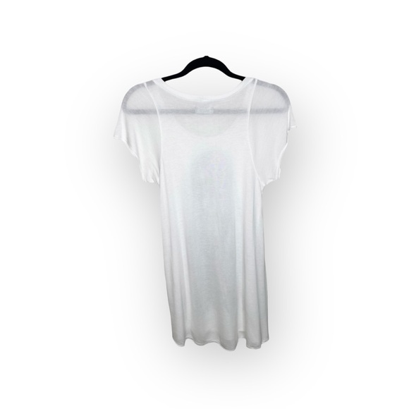 VHTF: Lauren Moshi โ๏ธ๏ธ Tess Color Foil Hippie Girl Swing Tee T Shirt โ๏ธ๏ธ White M - Picture 6 of 16